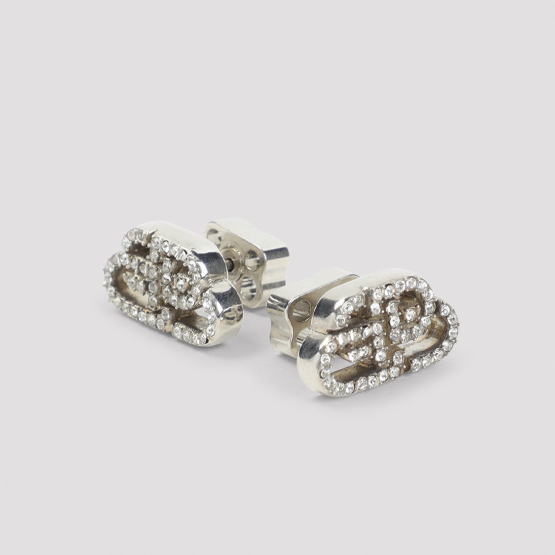 Balenciaga Brass And Strass Earrings