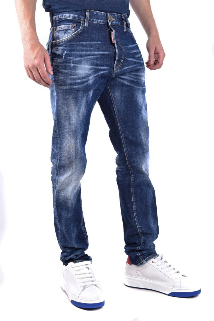 Dsquared2 Blue Cotton Jeans