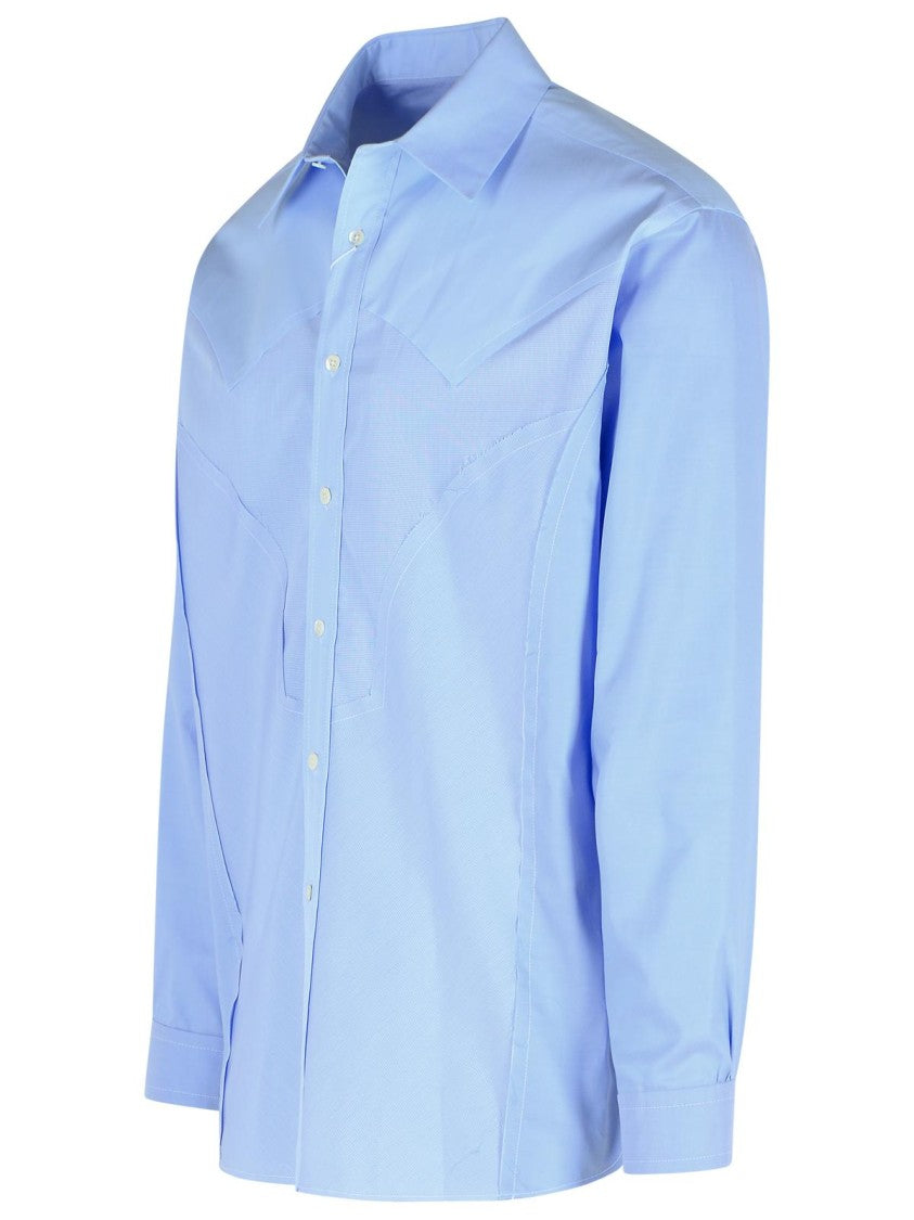 Maison Margiela Light Blue Cotton Shirt
