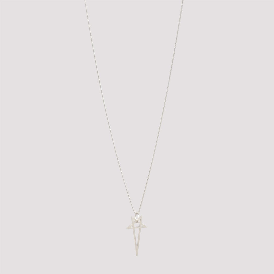 Rick Owens Pentagram Charm Necklace