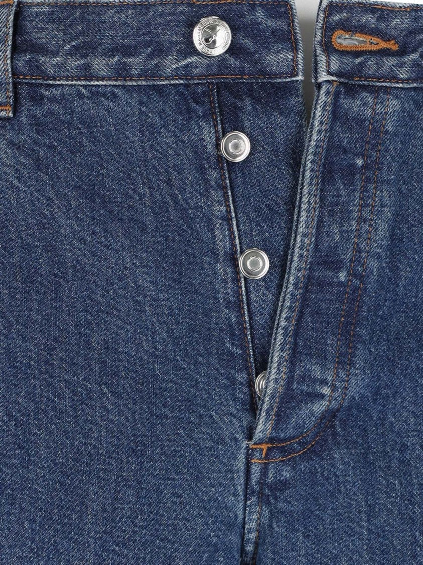 A.P.C. Straight Jeans, In Blue Denim, Medium Waist