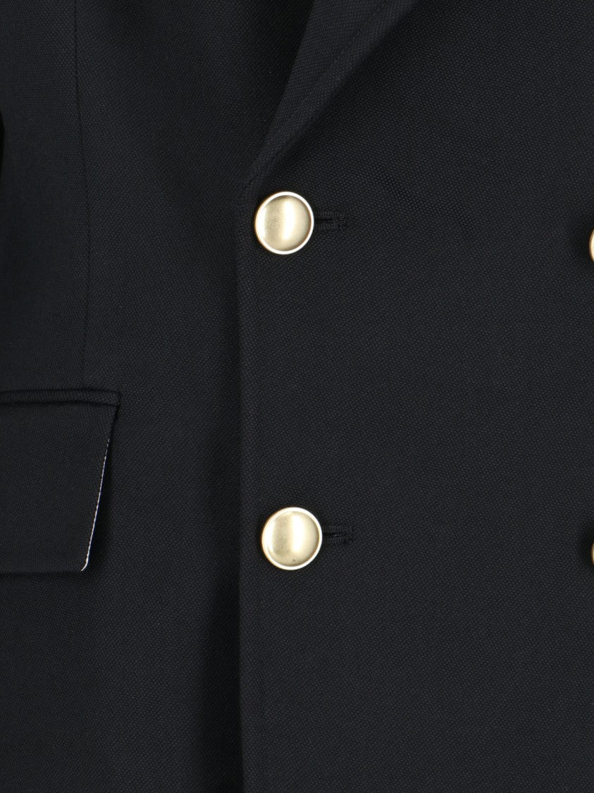 Victoria Beckham Double-Breasted Blazer – Black