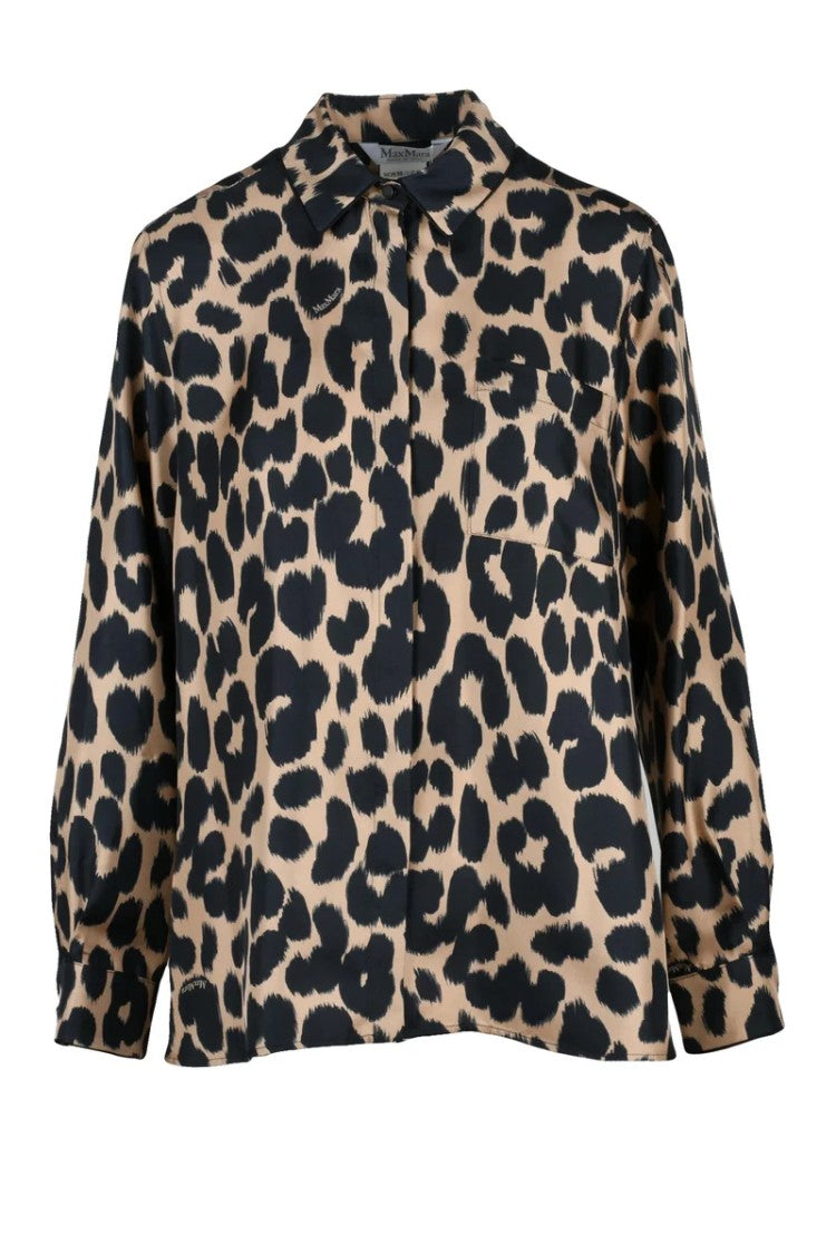 Max Mara Silk Shirt - Brown/Black