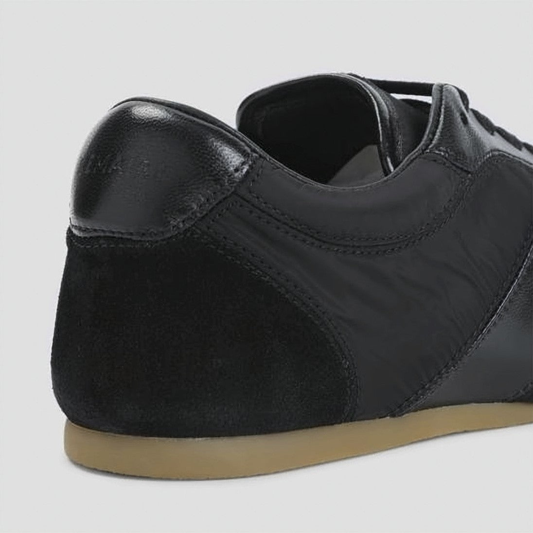 Lemaire Low-Profile Black Sneakers With Smooth