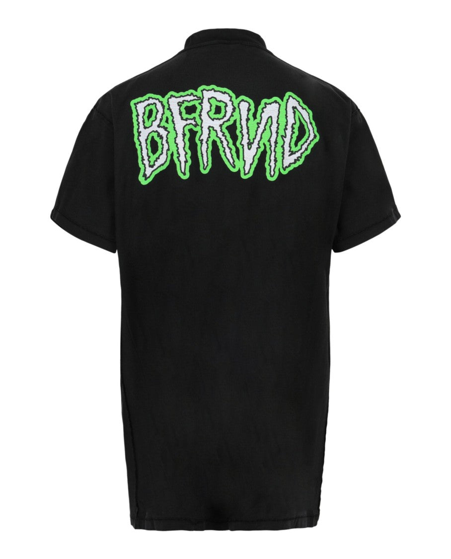 Balenciaga Inside-Out Vintage Stonewashed T-Shirt With Bfrnd Graphics