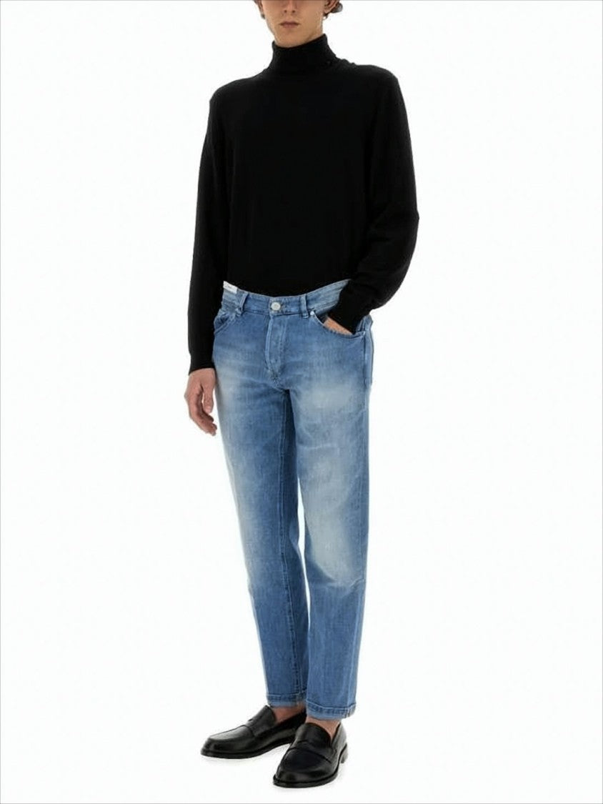 Pt Torino Classic Five-Pocket Denim Pants With Tapered Leg Design