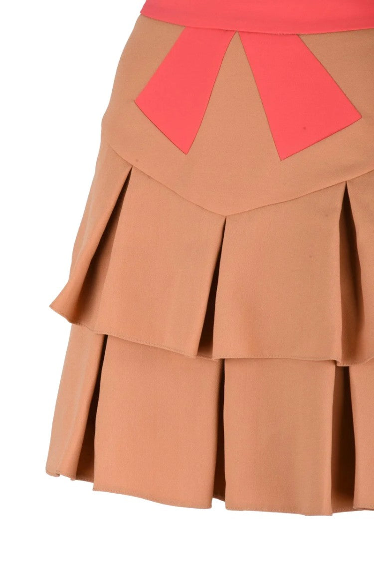 Elisabetta Franchi Mini Flared Skirt - Red