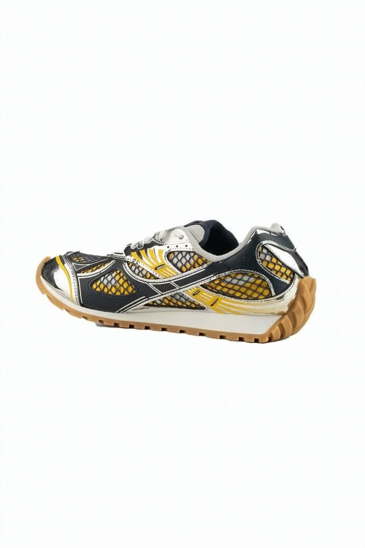 Bottega Veneta Dynamic Mesh Sneakers With Intricate Pattern Details