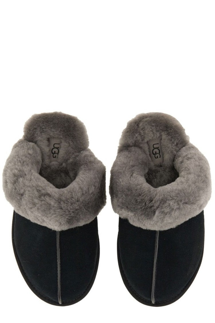 Ugg Plush Mule Slippers With Soft Fur Lining
