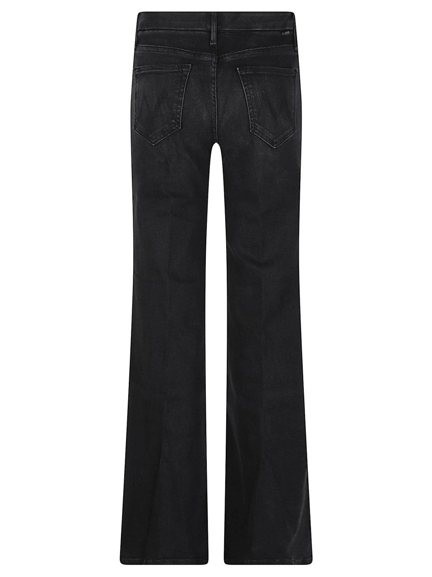 Mother The Roller Sneak Five-Pocket Faded Flared Jeans