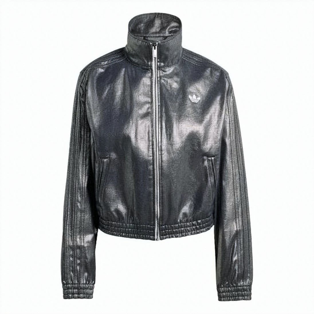 Adidas Metallic Finish High Collar Adidas Jacket