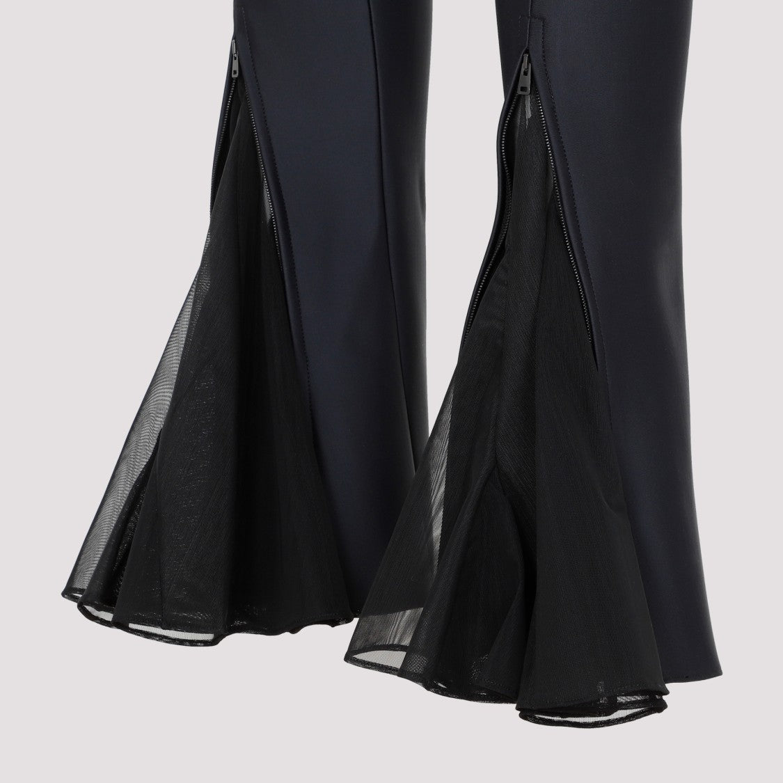 Mugler Black Flared Leggings
