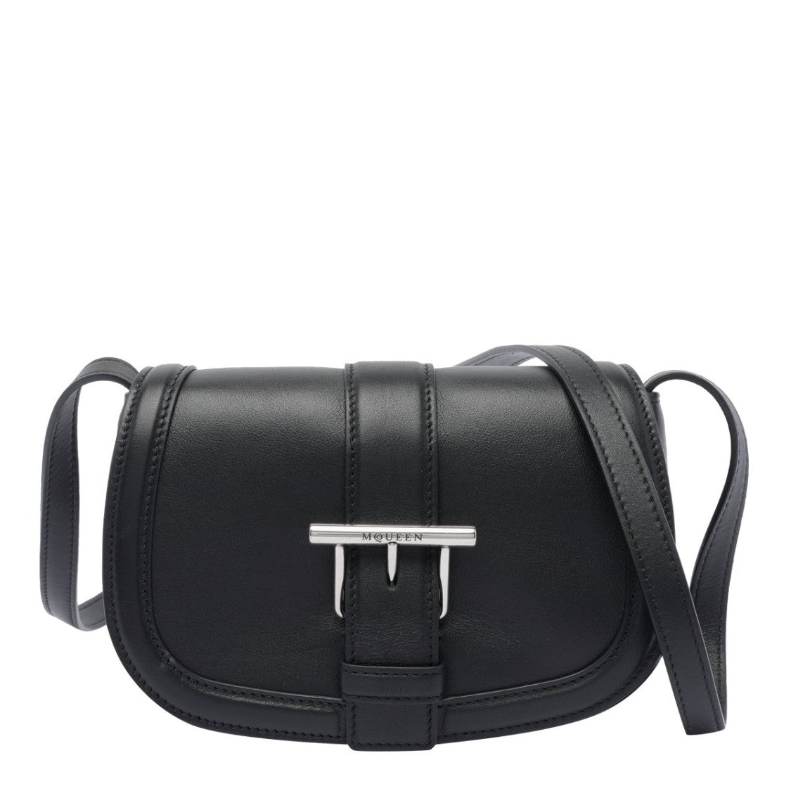 Alexander Mcqueen Structured Calfskin Shoulder Bag