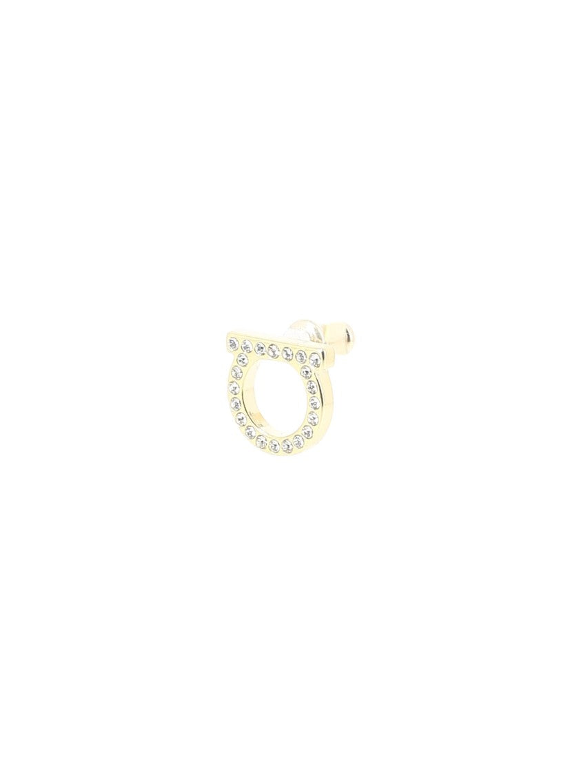 Ferragamo "Gancini Crystals" Earrings
