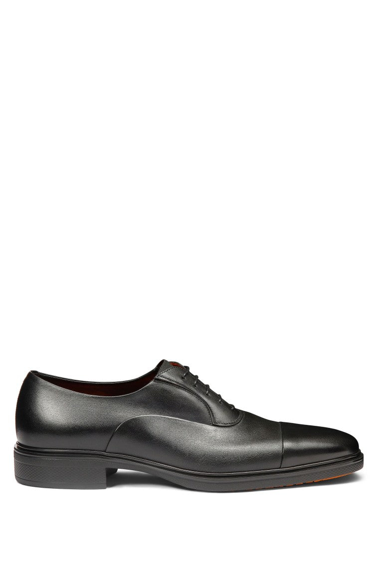santoni isaac leather oxford dress shoes Santoni Isaac V1 Cap Toe Oxford Shoes Black