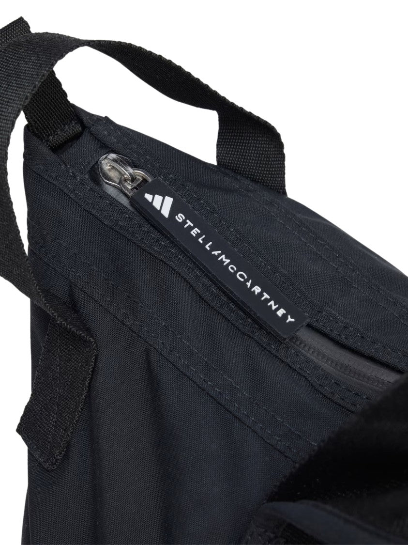 Adidas By Stella Mccartney Spacious Black Tote Bag With Grey Base