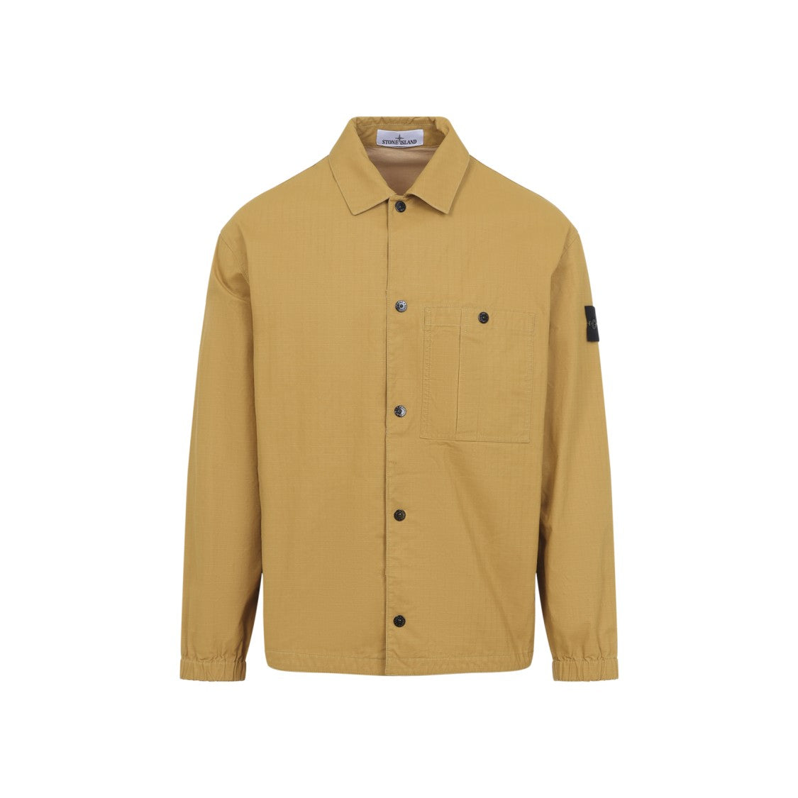 Stone Island Mustard Yellow Cotton Shirt