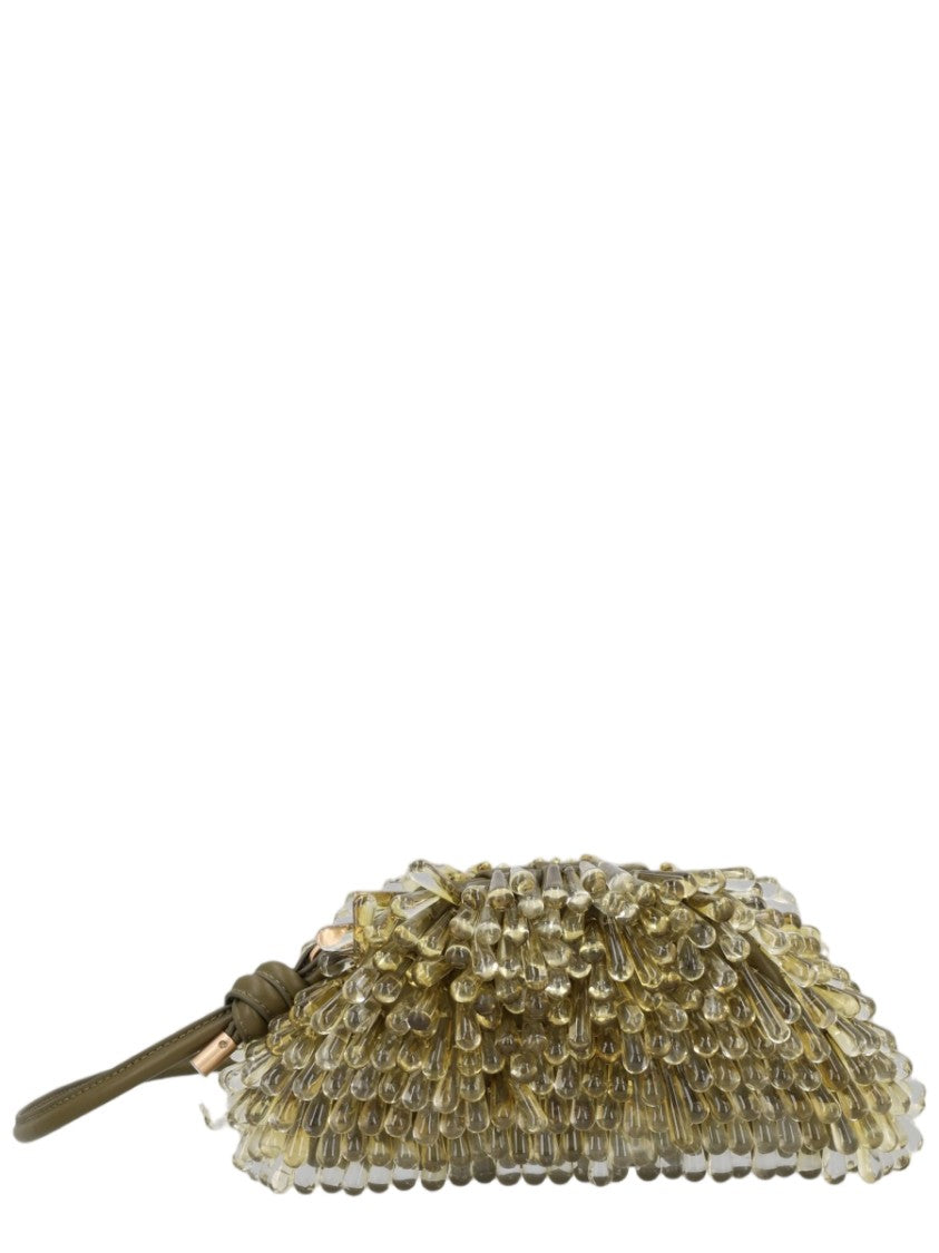 Cult Gaia Textured Resin Bead Handbag With Elegant Wrist Strap