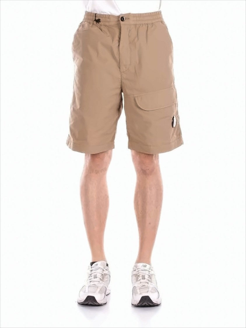 C.P. Company Mid-Thigh Length Relaxed Fit Shorts With Functional Pockets