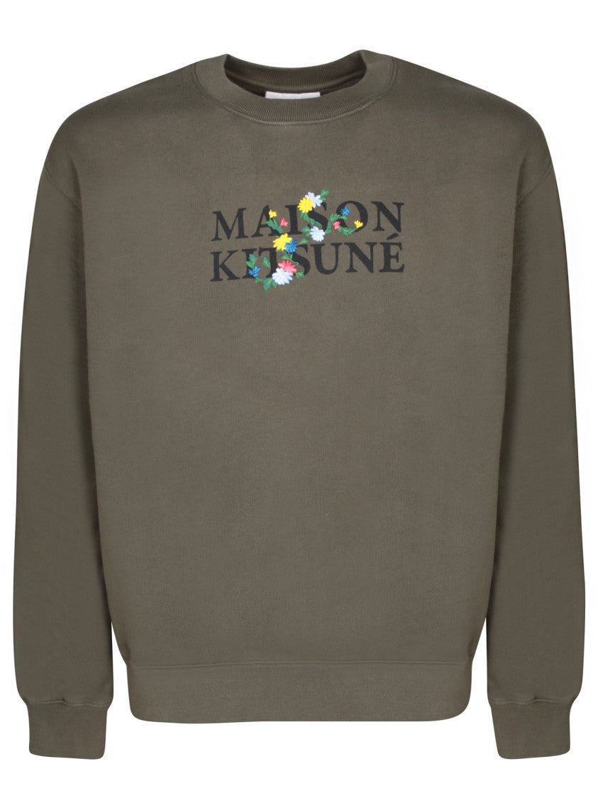 Maison Kitsuné Relaxed Green Sweatshirt