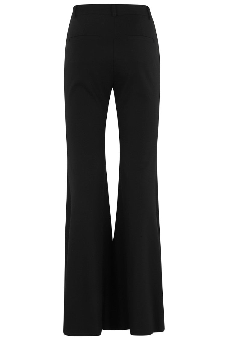 Pinko Flared High-Waisted Pants With Side Pockets