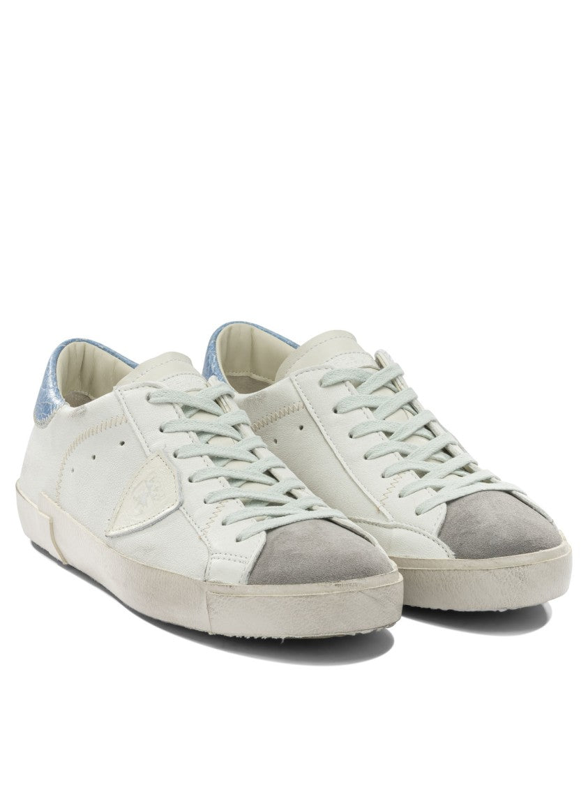 Philippe Model Paris Low-Top Slip-On Sneakers With Premium Leather And Rubber Accents