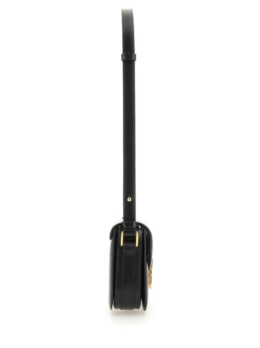 A.P.C. Grace Mini Gold-Tone Clasp Shoulder Bag
