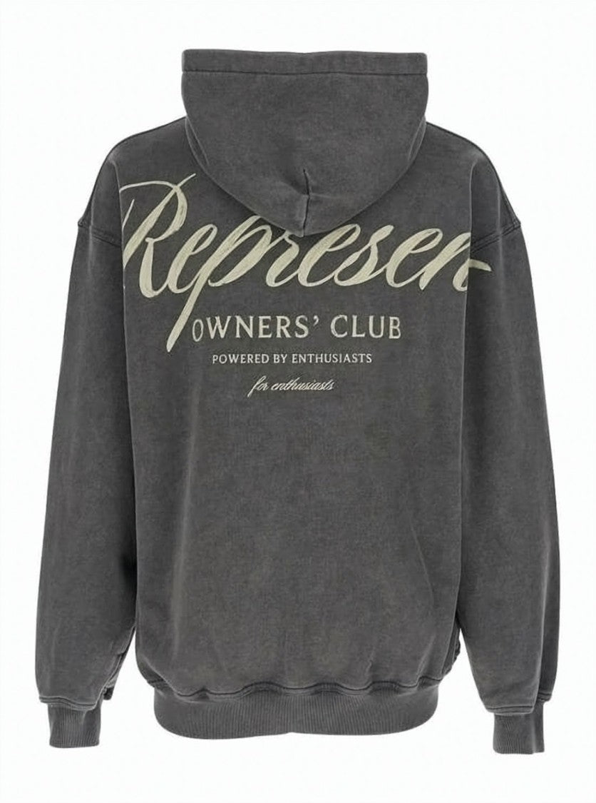 Represent Relaxed Fit Charcoal Grey Hoodie