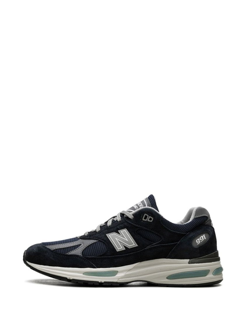 New Balance Black 991V2 Suede Cushioning Sneakers