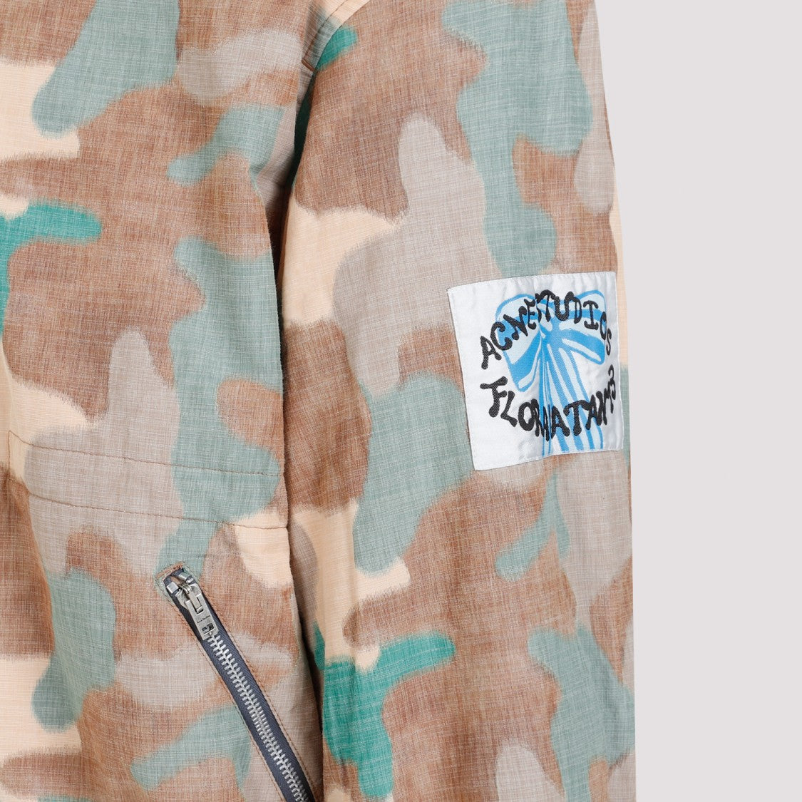 Acne Studios Orange Green Cotton Jacket