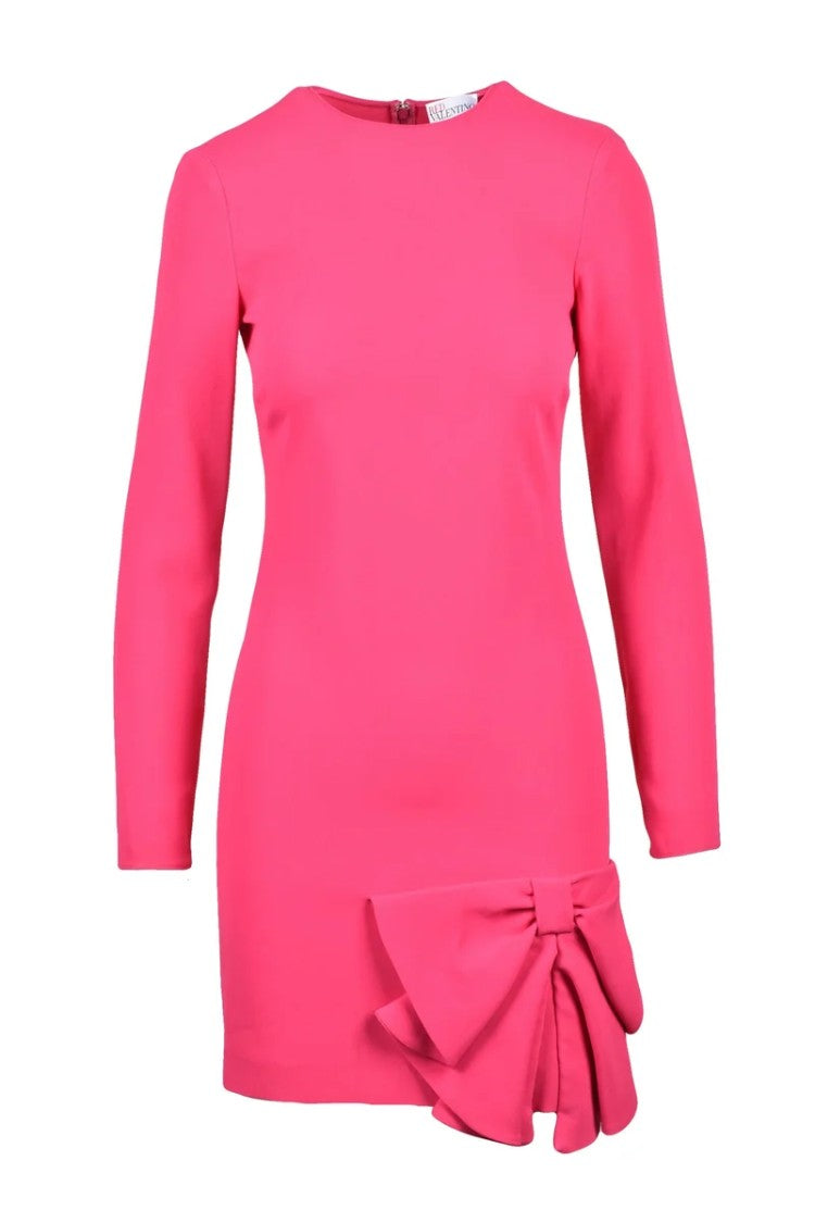 Red Valentino Facon Stretch Dress - Fuchsia