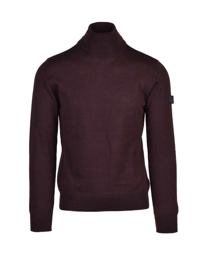 Mm6 By Maison Margiela Brown Ribbed Virgin Wool-Blend Sweater