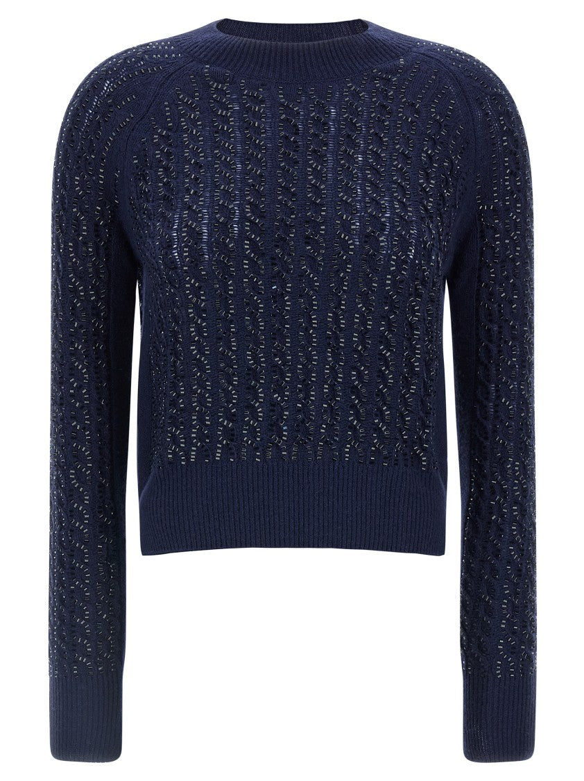Ermanno Scervino Baguette Studded Sweater