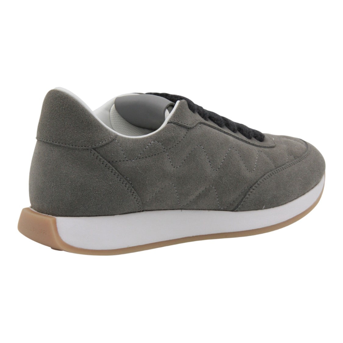 Fabiana Filippi Soft Suede Sneakers With Zigzag Stitch Design