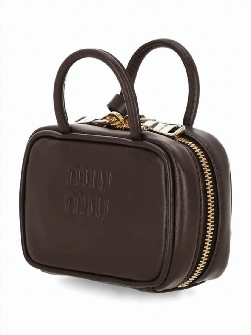 Miu Miu Rectangular Calf Leather Tote Bag