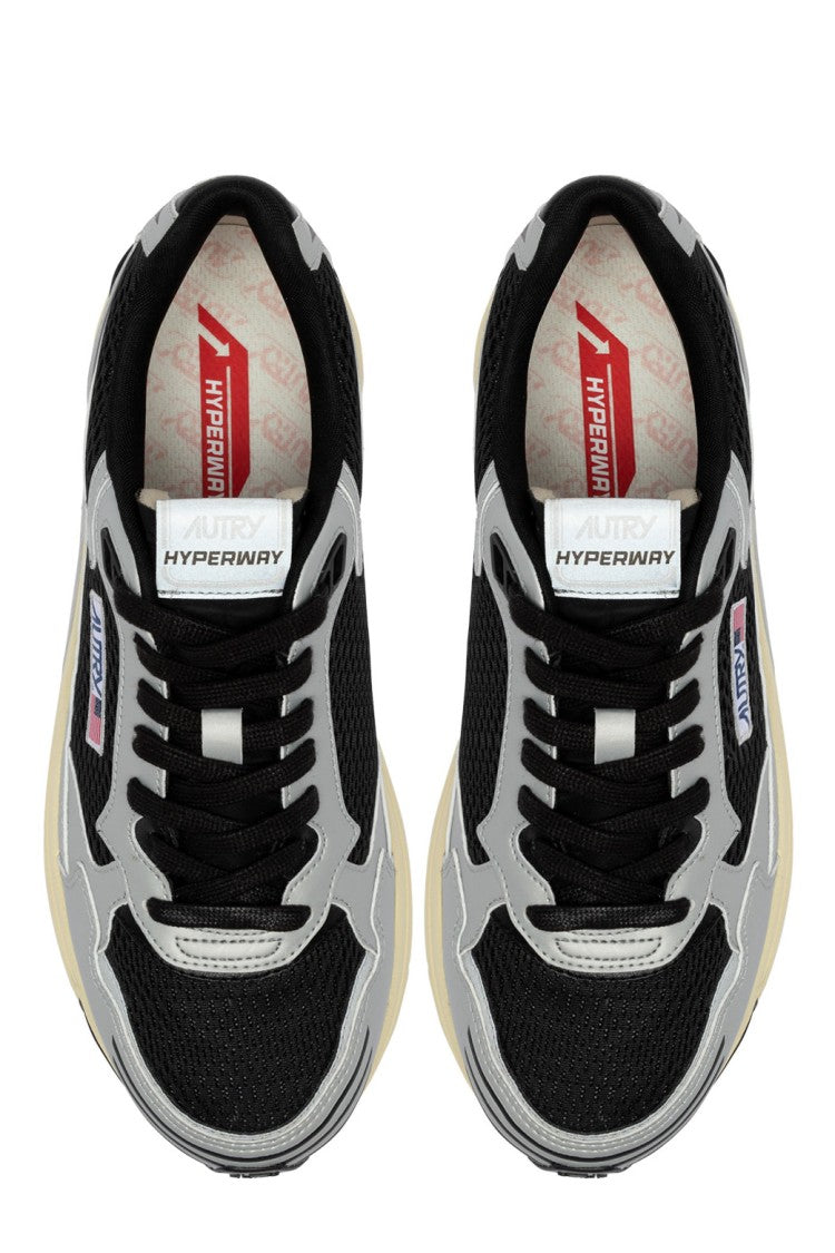 Autry Silver Black Hyperway Sneakers