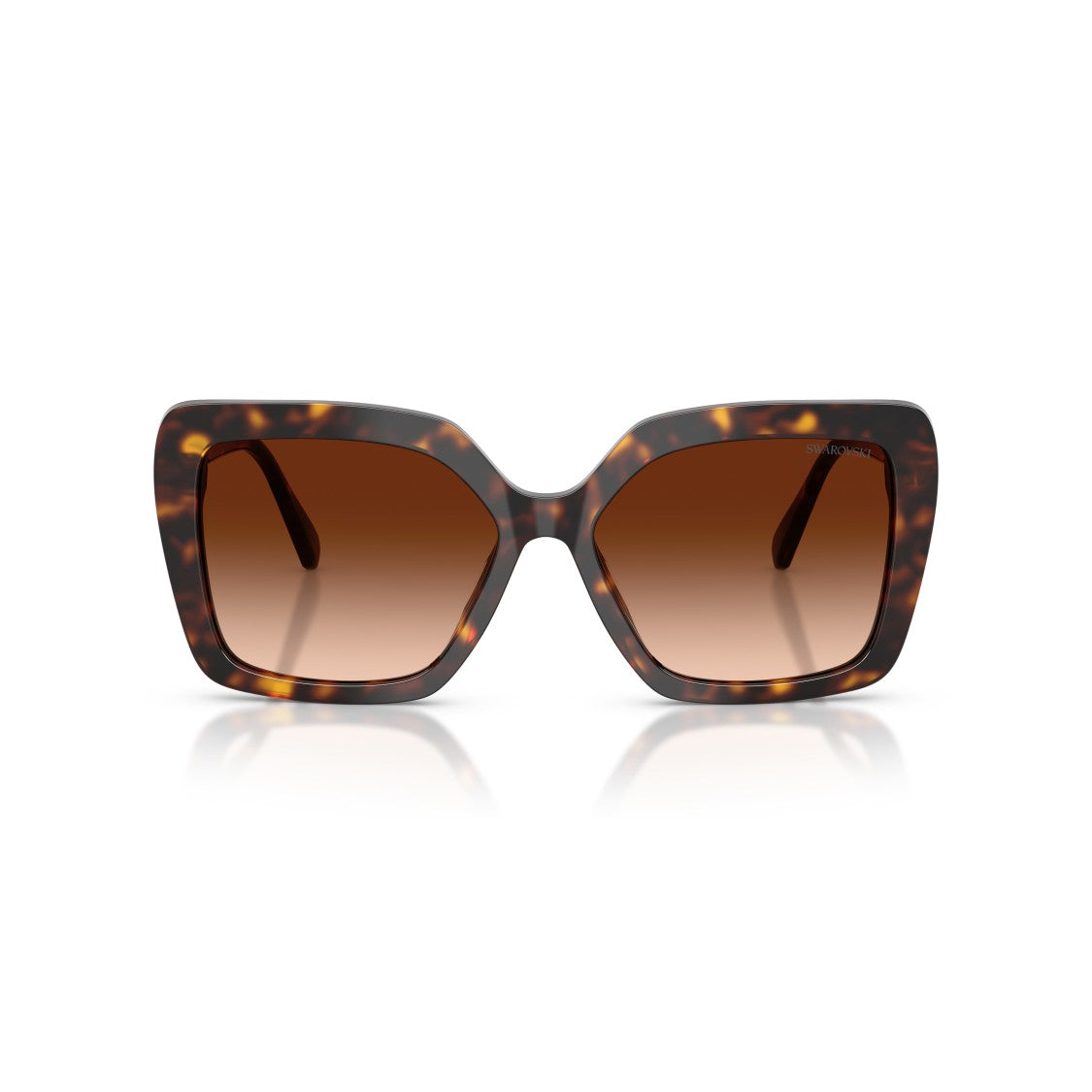 Swarovski 0Sk6049 Oversized Square Sunglasses With Tortoiseshell Pattern