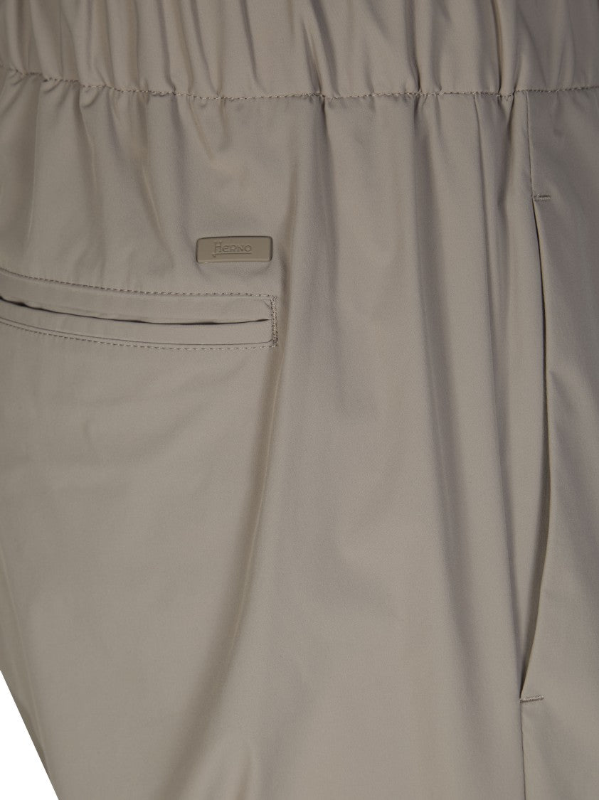 Herno Technical Nylon Relaxed Drawstring Pants