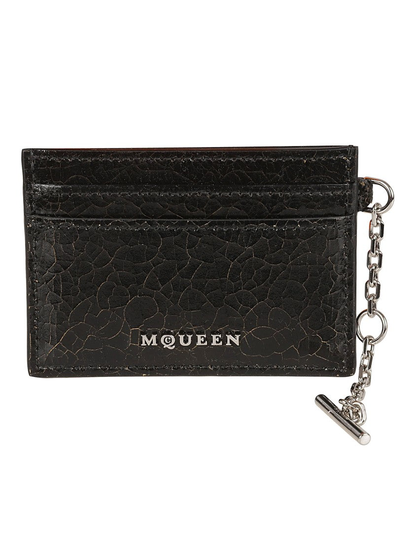Alexander Mcqueen Textured Calf Leather Wallet