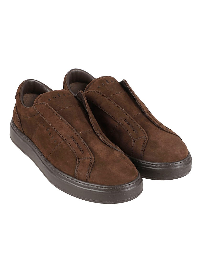 Hogan H668 Smooth Calf Leather Slip-On Sneakers