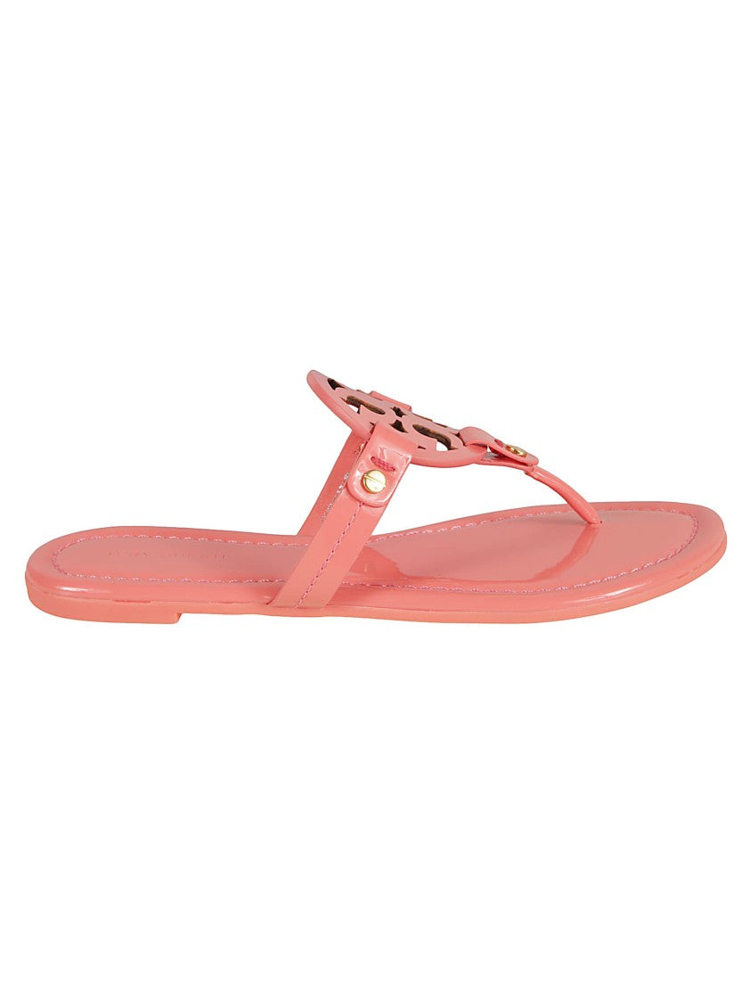 Tory Burch Minimalist Thong Sandals With Logo Embellishment