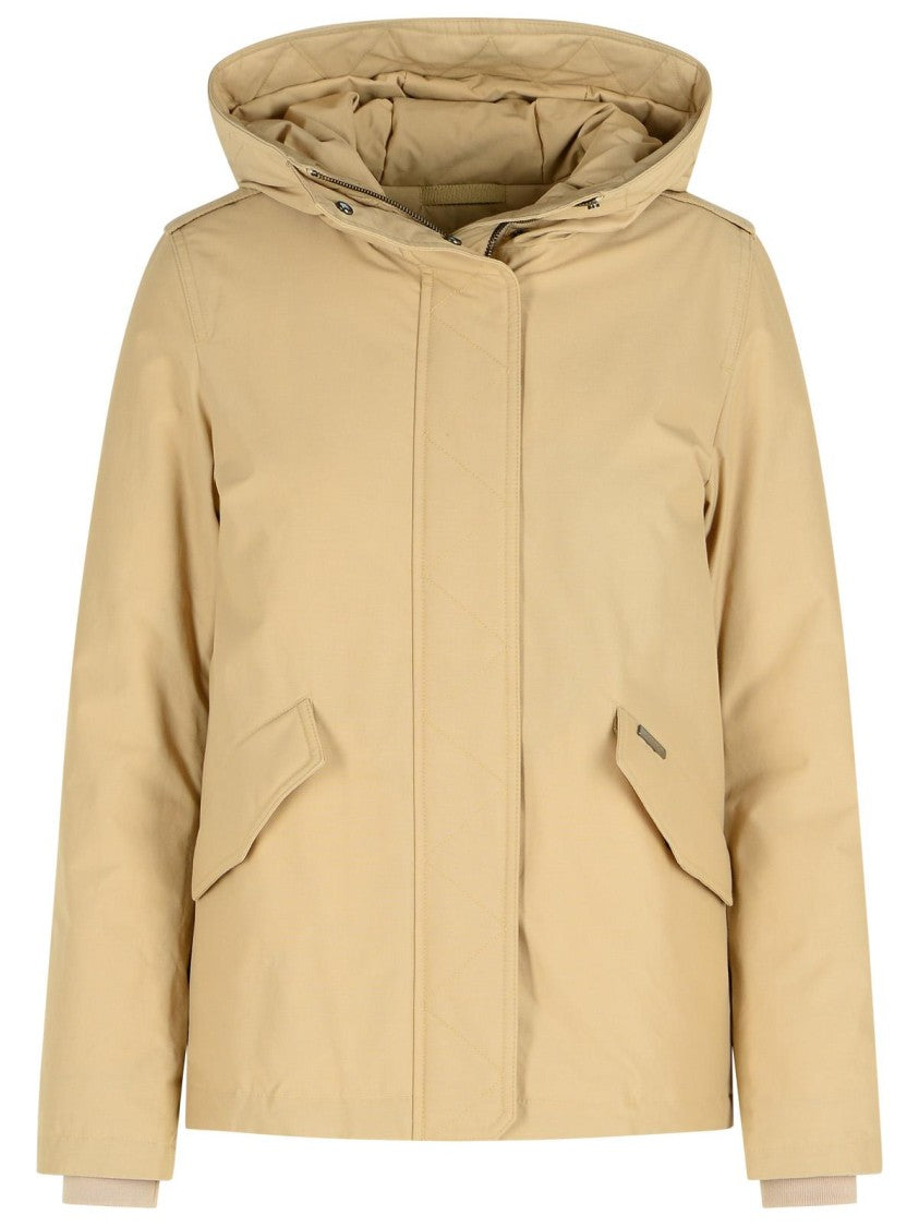 Woolrich John Rich & Bros 'Military' Beige Cotton Blend Jacket