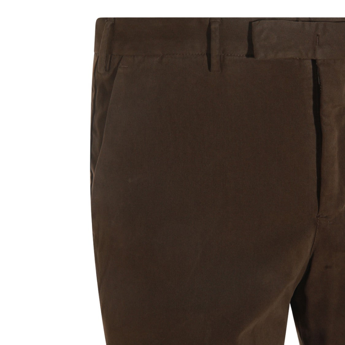Pt Torino Tailored Brown Trousers With Minimal Detailing