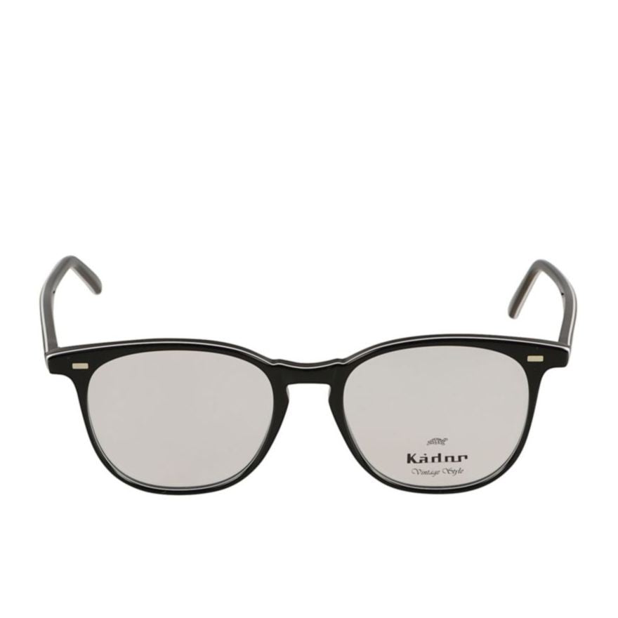 Kador Simple Rounded Square Frame Eyeglasses With Glossy Finish