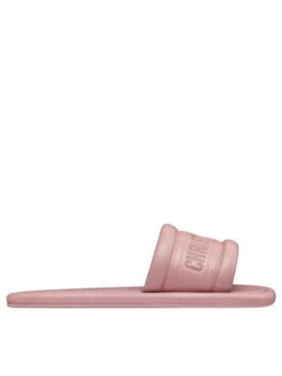 Christian Dior Lambskin Leather Mule Slipper With Embossed Branding