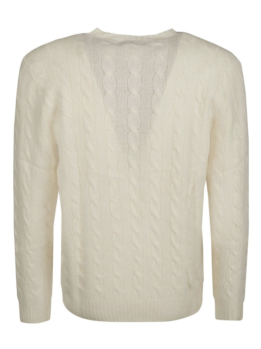 Polo Ralph Lauren Cable Knit Wool-Cashmere Crewneck Sweater