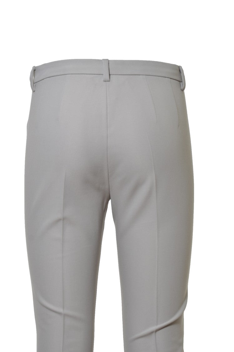 Max Mara Light Gray Cotton And Viscose Fairy Pants