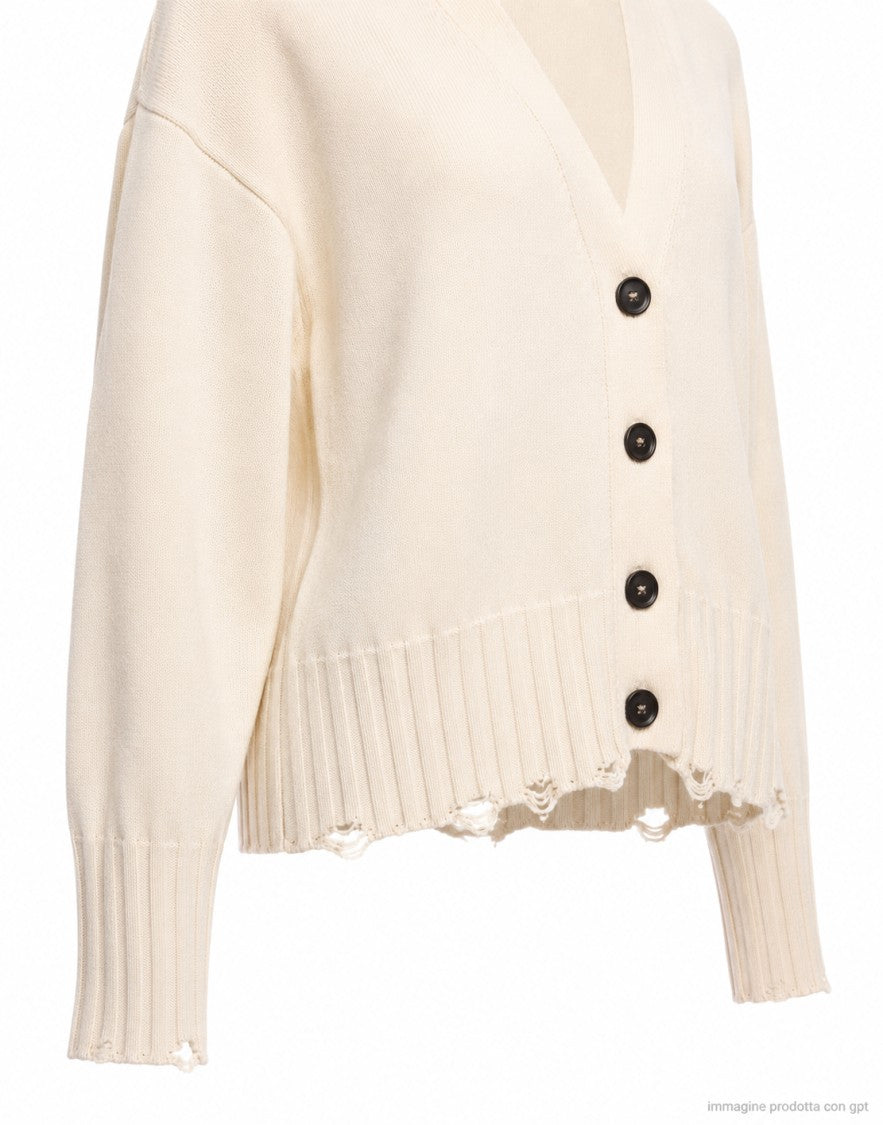 Atomofactory Panna Cardigan Rottura Cotton Cardigan