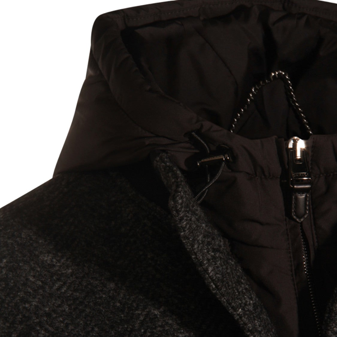 Canali Textured Dark Grey Herringbone Jacket