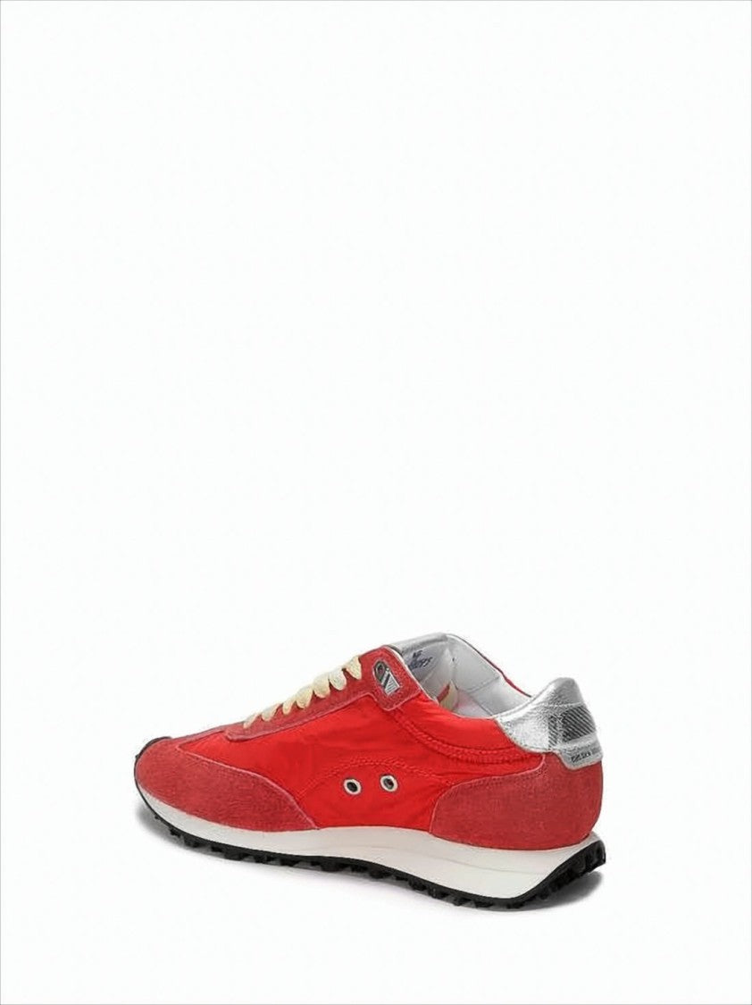 Golden Goose Red Sneakers With Suede Overlays